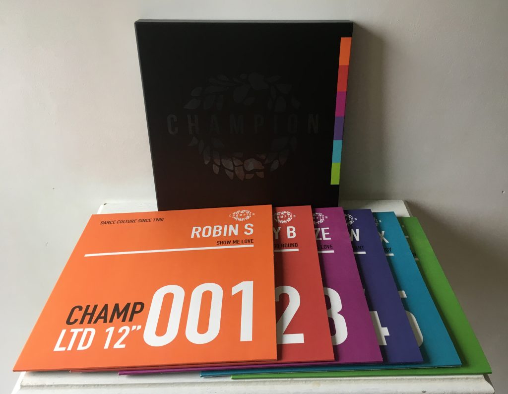 Champion Records - Limited edition 6 x 12” record boxset for Champion records 30th anniversary.